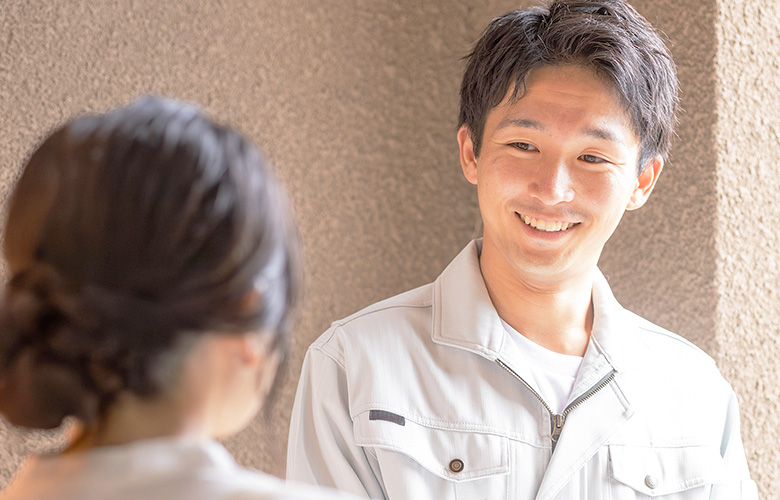 施工後のアフターフォローも万全